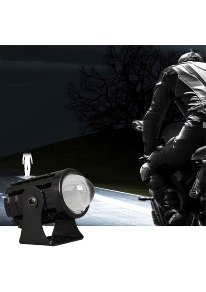 Motosiklet Yüksek Güçlü Lens Spot Işığı 6000K LED Çift Renkli Harici Spot Işıkları 8-80V Anahtarlı Farlar A (Yurt Dışından) fiyatları