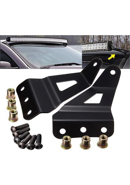 Arazi Aracı Modifiye LED Işık Çubuğu Braketi Tavan 50 Inç LED Işık Braketi Chevrolet Gmc Için Uygundur (Yurt Dışından) indirimleri