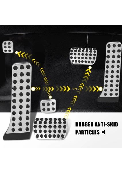 Mercedes Benz Ces Glk Slk Cls Sl-Class W203 W204 W211 W212W210 Amg Için Araba Aksesuarları, Gaz Freni Ayak Dayama Pedi (3 Adet) (Yurt Dışından) fırsatları