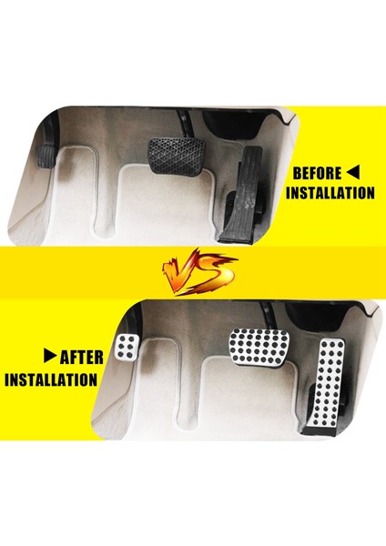 Mercedes Benz Ces Glk Slk Cls Sl-Class W203 W204 W211 W212W210 Amg Için Araba Aksesuarları, Gaz Freni Ayak Dayama Pedi (3 Adet) (Yurt Dışından) indirimleri