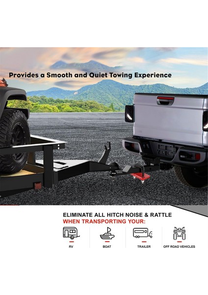 Bağlantı Elemanı Sıkılaştırıcı, 1,25 Inç ve 2 Inç Römork Bağlantı Elemanları Için Bağlantı Sabitleyici, Kauçuk Izolatör ve Pas Önleyici (Yurt Dışından) indirimleri