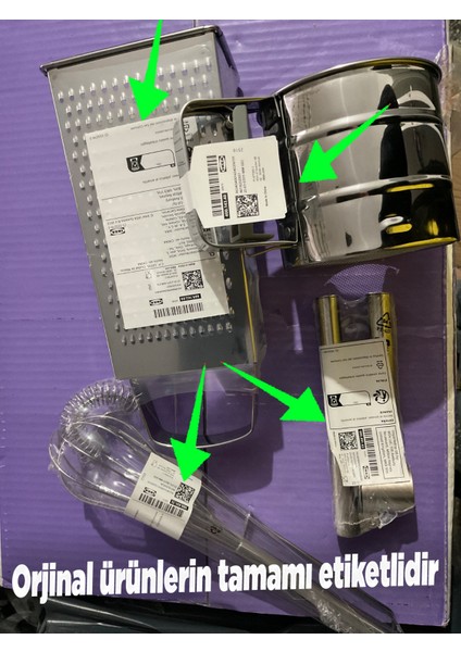 5 Parça Paslanmaz Çelik Mutfak Set; Sarımsak Ezici, Idealisk Rende, 2'Li Çırpıcı, Un Eleği fiyatları