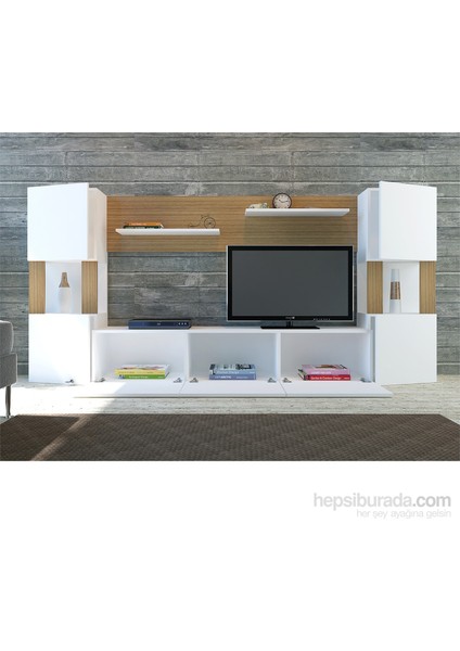 Lore Tv Ünitesi Beyaz Teak fiyatları