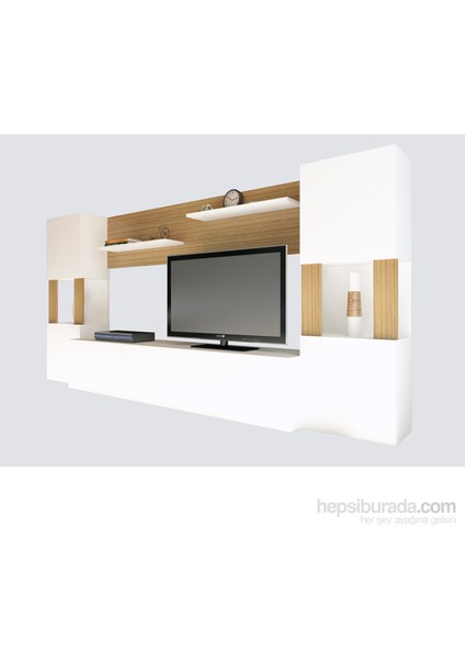 Lore Tv Ünitesi Beyaz Teak modelleri