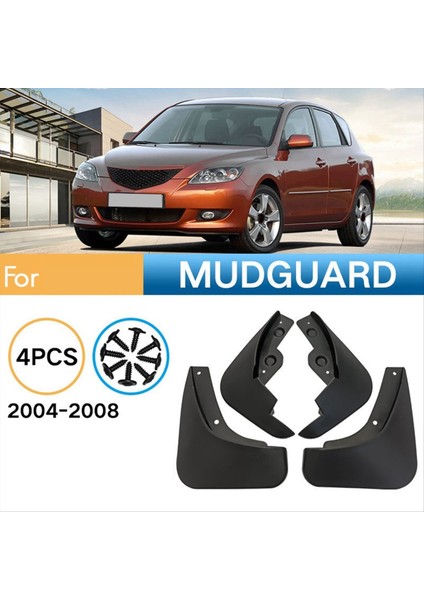 Mazda 3 Için 4 Adet Araba Çamurluk Çamurlukları Sıçrama Çamurluk Çamurluğu (Yurt Dışından) indirimleri