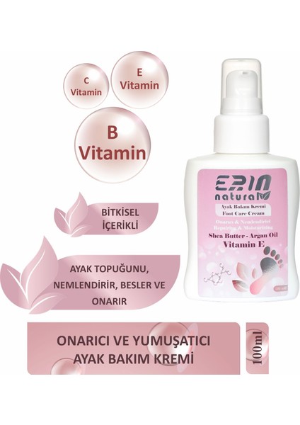 Onarıcı Ve Yumuşatıcı Ayak Bakım Kremi 100 ml