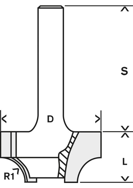 6mm Şaftlı Profil Çekme Freze Ucu 6*25,4*46 2608628459 modelleri