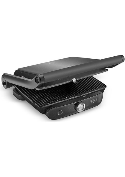 Yüksek Performanslı 2400W Tost ve Izgara Makinesi, Şık Siyah Tasarım