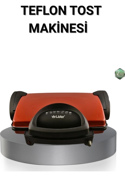 2000W 6 Dilim Tost Makinesi, Döküm Plakalar, Üç Kademeli Isı Ayarı