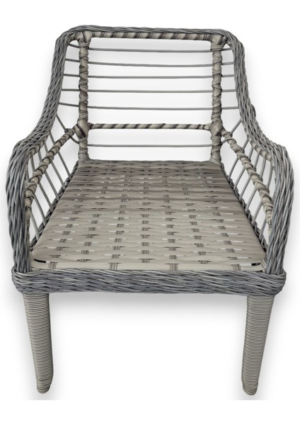 Kaş Alüminyum 2+1+1+Sehpa Bahçe Balkon Mobilyası,gri Rattan/krem Kumaş fırsatları