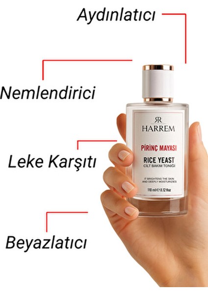 Pirinç Mayası 110 ml Aydınlatıcı Cilt Bakım Tonigi Tüm Cilt Tipleri İçin Leke Karşıtı indirimleri