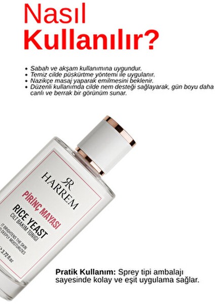 Pirinç Mayası 110 ml Aydınlatıcı Cilt Bakım Tonigi Tüm Cilt Tipleri İçin Leke Karşıtı
