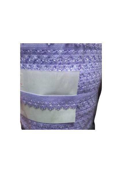 Çamaşır Lastiği Dantelli 1 Cm 1 Metre Lila