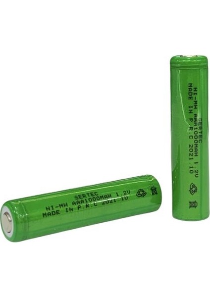 1.2V 1000 Mah - Aaa - Ni-Mh Şarjlı - Başsız / Flat Head (892892)