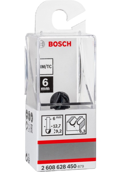 6mm Şaftlı Dayamaklı Fitil Freze Ucu 6*12,7*40 2608628450 fiyatları