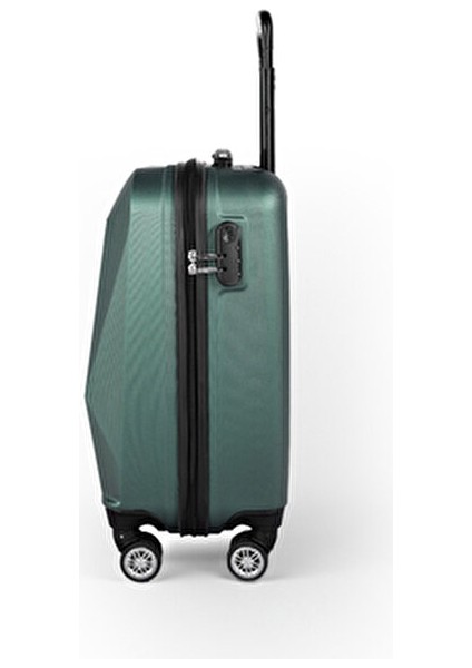 Haki Renk Elmas Model 2'li Valiz Seti (Kabin+Orta) ABS Malzeme ile Orta Boy