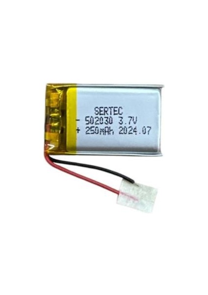 502030 3.7V 250 Mah Li-Polymer DEVRELI/1.5A (892892)
