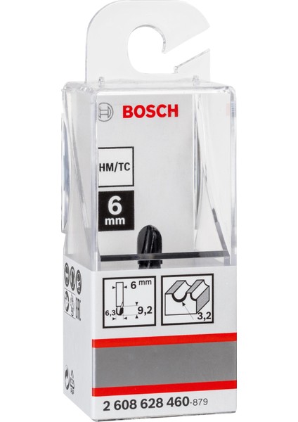 6mm Şaftlı Dayamaklı Fitil Freze Ucu 6*6,35*40 2608628460 fiyatları