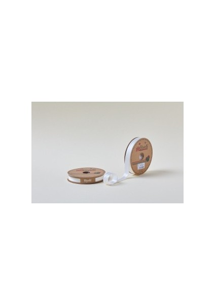 Biye Saten Katlı 002 Ekru 2 Cm 25 Metre %100 Polyester