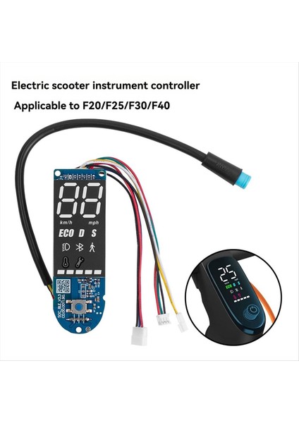 Dokuzbot F20 F25 F30 F40 Elektrikli Scooter Ekran Anakart Enstrüman Kapak Seti (Yurt Dışından) fiyatları