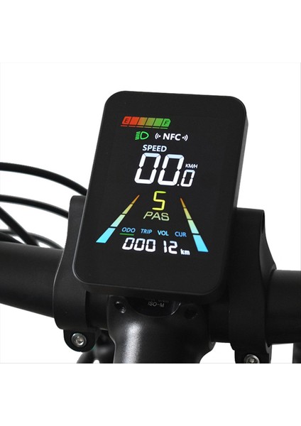 F3 E-Bike Nfc LCD Ekran Renkli Animasyonlu Metre Uart 24V/36V/48V/60V Elektrik Scooter Nfc LCD Metre Hız Gösterimi SM6PIN (Yurt Dışından) modelleri