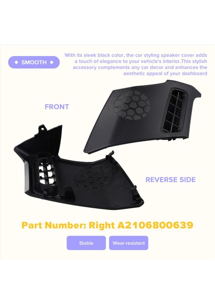 Araba Gösterge Tablosu Hava Vent Hoparlör Grill Kapak Sağ A2106800639 Mercedes Benz E-Serisi W210 1996-2002 Lhd (Yurt Dışından) indirimleri