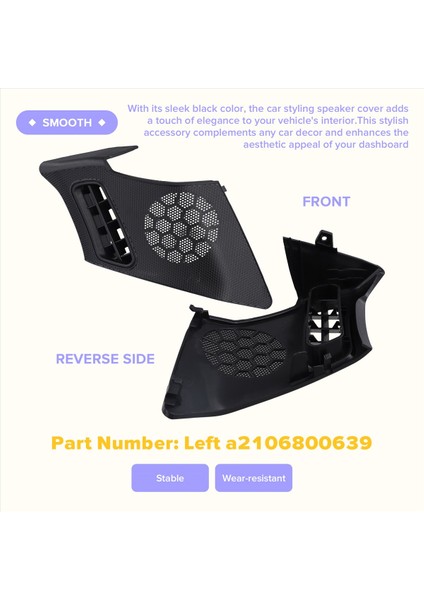 Araba Gösterge Tablosu Hava Vent Hoparlör Izgara Kapağı Sol A2106800639 Mercedes Benz E-Serisi W210 1996-2002 Lhd (Yurt Dışından) indirimleri