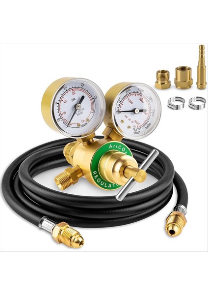 Argon Co2 Regülatörü, 6.6ft Argon Gaz Hortumu ile Mıg ve Tıg Kaynağı Için Kaynak Gazı Regülatörü Gözetleme (Yurt Dışından)