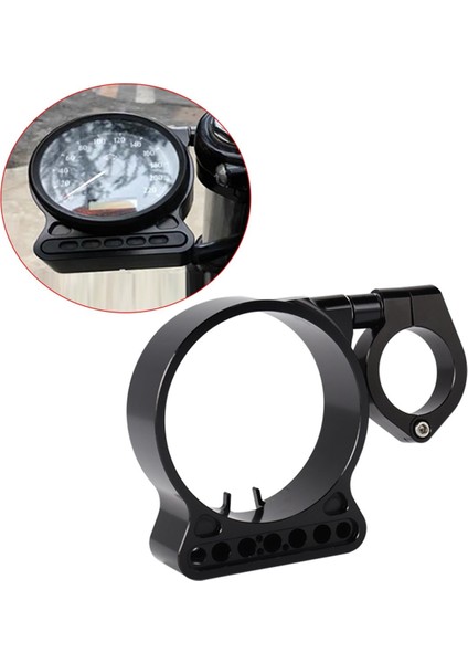 Motosiklet Yan Metre Braketi Yan Montaj Enstrüman Braketi Harley-Davidson XL883/1200C/N/L/R X48 Siyah (Yurt Dışından) fiyatları