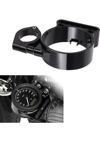 Motosiklet Yan Metre Braketi Yan Montaj Enstrüman Braketi Harley-Davidson XL883/1200C/N/L/R X48 Siyah (Yurt Dışından) modelleri