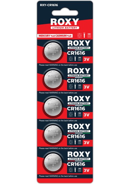 3V Lityum CR1616 Düğme 5 Li (892892)