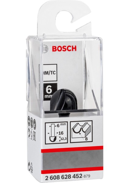 6mm Şaftlı Dayamaklı Fitil Freze Ucu 6*15,9*45 2608628452 fiyatları