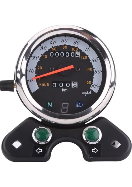 Evrensel Motosiklet Kilometre Saati Ölçer Kilometre Sayacı Suzuki GN125 TU250 Retro Motosiklet Modifikasyon Enstrüman (Yurt Dışından)