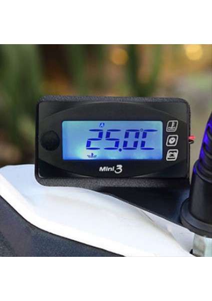 Motosiklet Su Sıcaklığı Voltmetre Zaman Göstergesi Mini 3&#39 Ü 1 Arada LED Dijital Gösterge Motosiklet Aksesuarları (Yurt Dışından) fiyatları