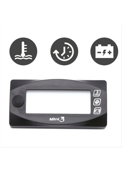 Motosiklet Su Sıcaklığı Voltmetre Zaman Göstergesi Mini 3&#39 Ü 1 Arada LED Dijital Gösterge Motosiklet Aksesuarları (Yurt Dışından) indirimleri