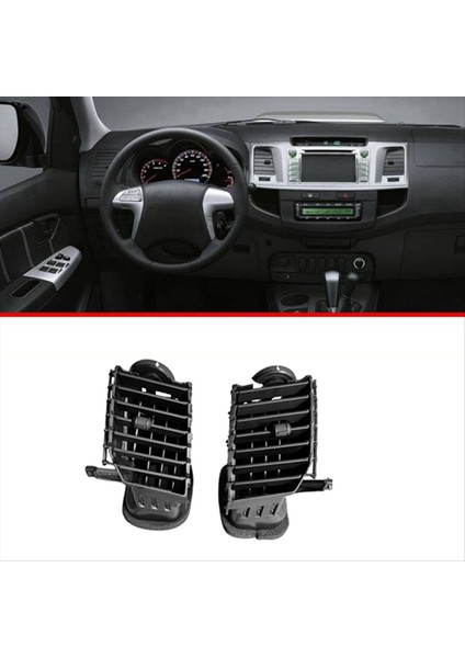Toyota Hilux 2004-2015 Merkezi Kontrol A/c Hava Havalandırma Montajı Için 1paır Gösterge Klima Outlet Grille Nozul (Yurt Dışından) modelleri