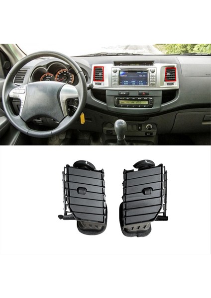 Toyota Hilux 2004-2015 Merkezi Kontrol A/c Hava Havalandırma Montajı Için 1paır Gösterge Klima Outlet Grille Nozul (Yurt Dışından) fırsatları