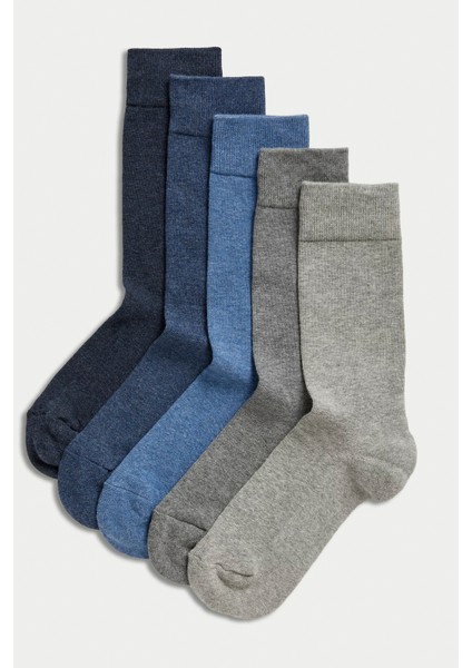 5 Çift Erkek Mevsimlik Pamuklu Çorap