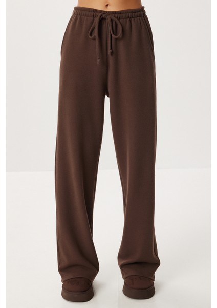 Çok Yumuşak Dokulu Selanik Eşofman Altı LUB0063 Acı Kahve modelleri