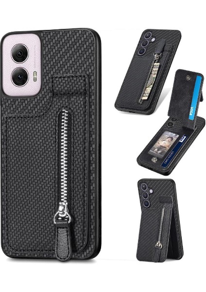 Motorola Moto G Power 2024 Fermuar Manyetik Araç Montajı Kılıf (Yurt Dışından)