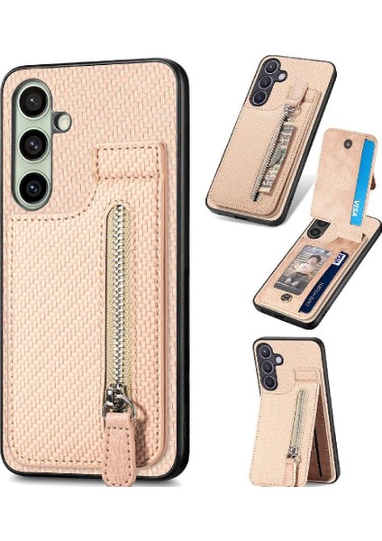 Samsung Galaxy A56 Cüzdan Manyetik Yuvası Kılıf (Yurt Dışından)