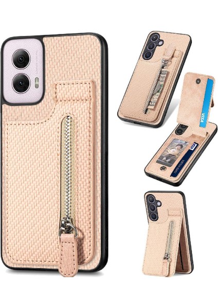 Motorola Moto G Power 2024 Fermuar Manyetik Araç Montajı Kılıf (Yurt Dışından)