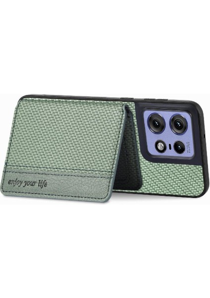 Motorola Edge 50 Pro Stand Fonksiyonu Manyetik Kart Kılıf (Yurt Dışından) fiyatları