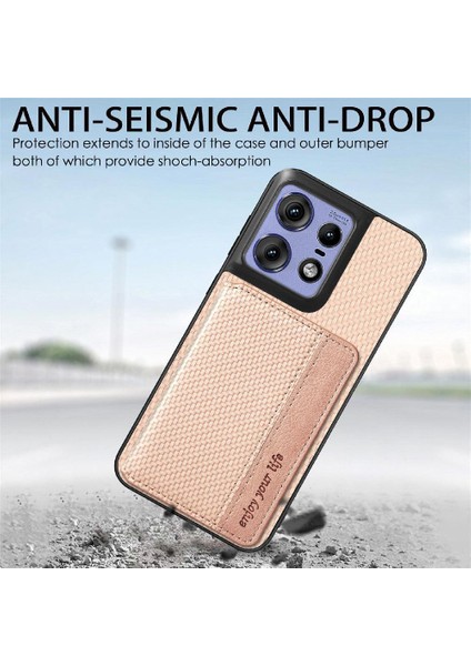 Motorola Edge 50 Pro Stand Fonksiyonu Manyetik Kart Kılıf (Yurt Dışından) fırsatları