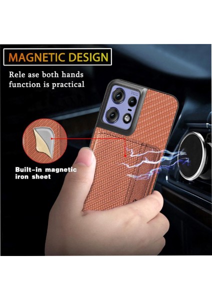 Motorola Edge 50 Pro Stand Fonksiyonu Manyetik Kart Kılıf (Yurt Dışından) modelleri