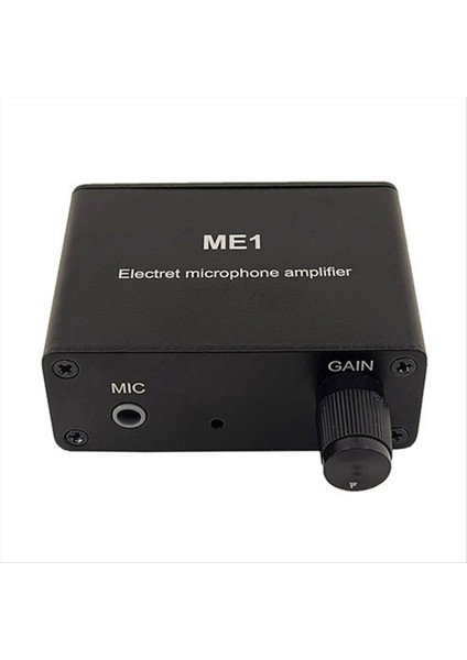 3.5mm Me1 Kondenser Mikrofon Kulaklık Amplifikatörü Ses Ön Amplifikatörü (Yurt Dışından)