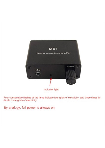 3.5mm Me1 Kondenser Mikrofon Kulaklık Amplifikatörü Ses Ön Amplifikatörü (Yurt Dışından) fırsatları