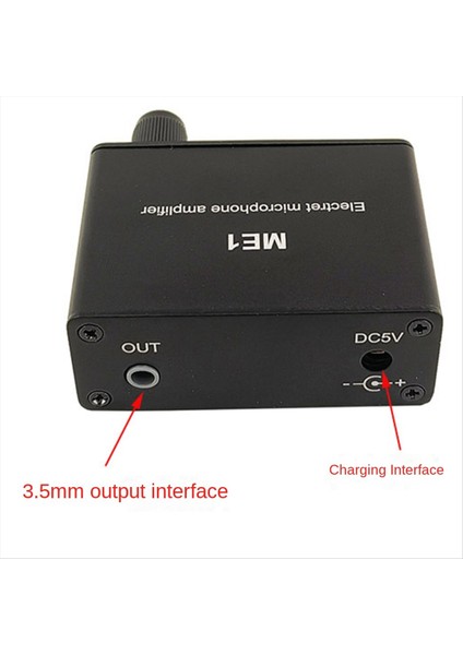 3.5mm Me1 Kondenser Mikrofon Kulaklık Amplifikatörü Ses Ön Amplifikatörü (Yurt Dışından) indirimleri