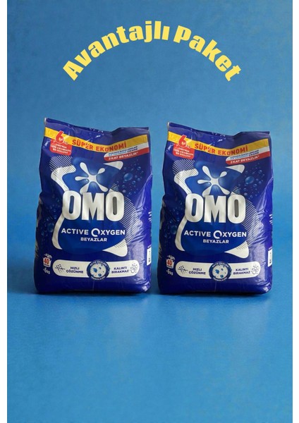 Active Oxygen Beyazlar Için Süper Ekonomi Paket 6 kg x 2'li Set