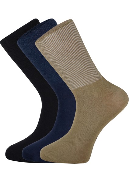 Unisex 3 Çift Diyabet (Şeker) Çorap Renkli